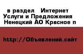  в раздел : Интернет » Услуги и Предложения . Ненецкий АО,Красное п.